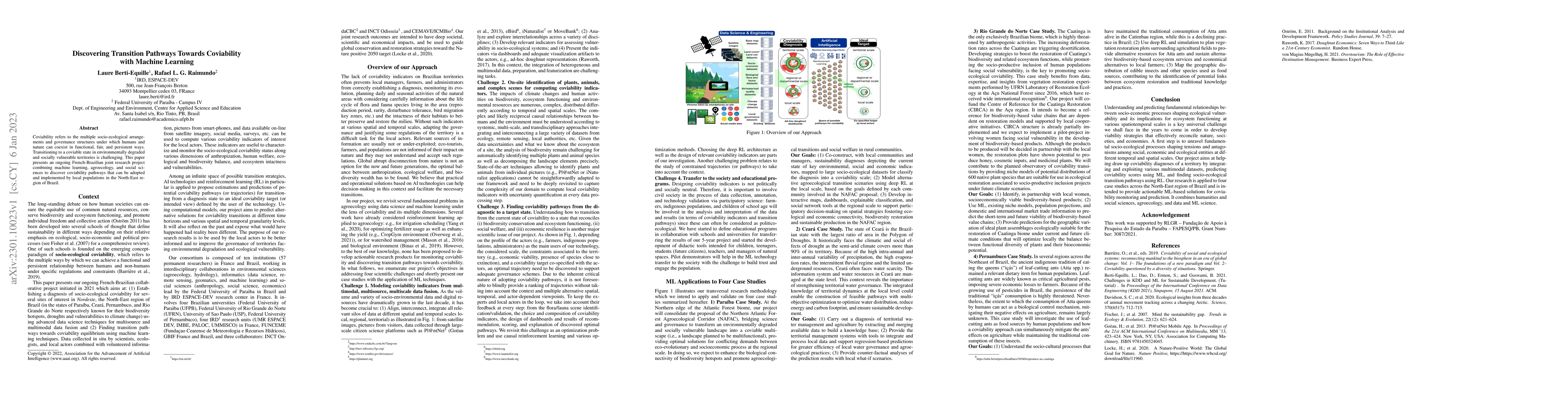 Thumbnail for Discovering Transition Pathways Towards Coviability with Machine
  Learning