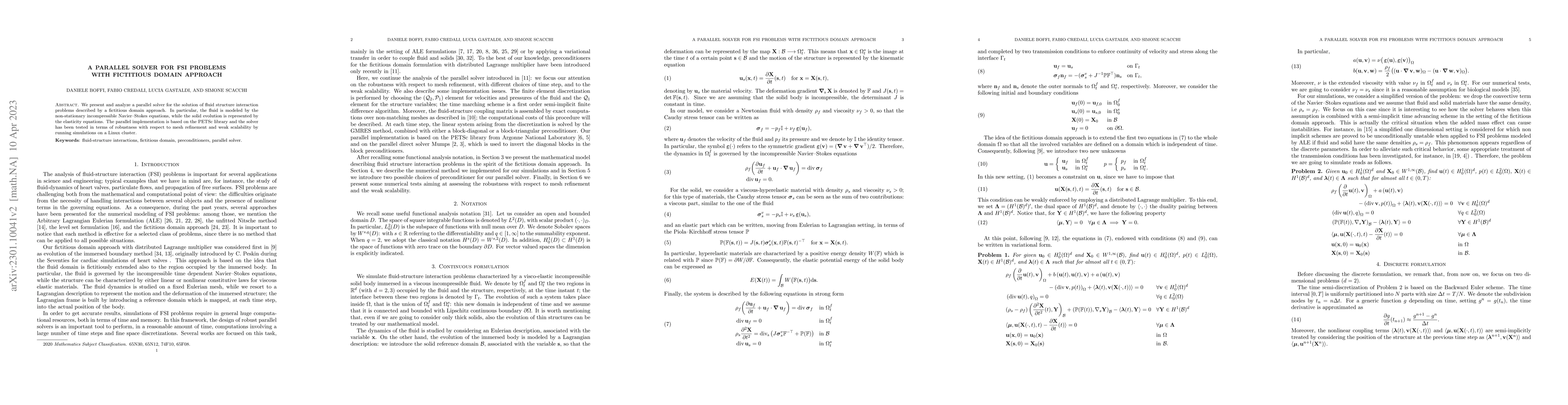 Thumbnail for A parallel solver for FSI problems with fictitious domain approach