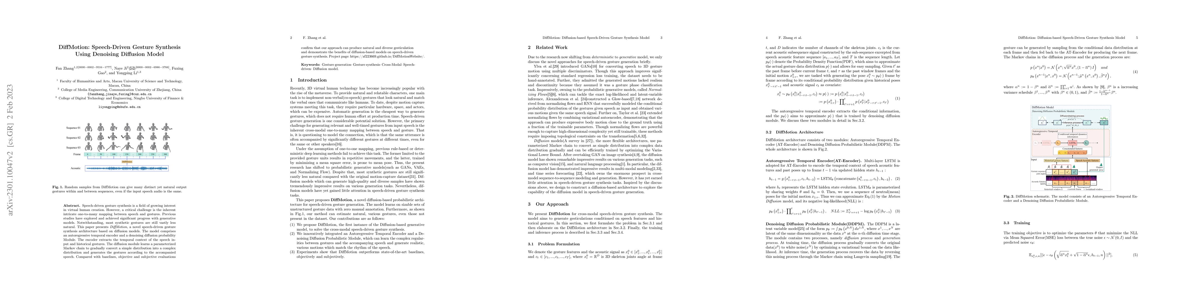 Thumbnail for DiffMotion: Speech-Driven Gesture Synthesis Using Denoising Diffusion
  Model