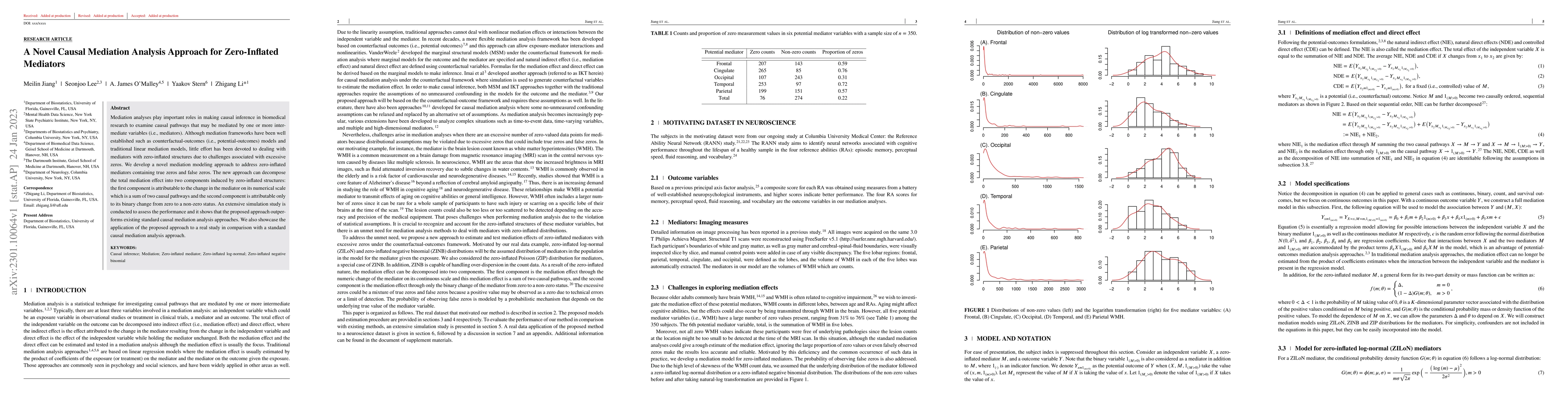 Thumbnail for A Novel Causal Mediation Analysis Approach for Zero-Inflated Mediators