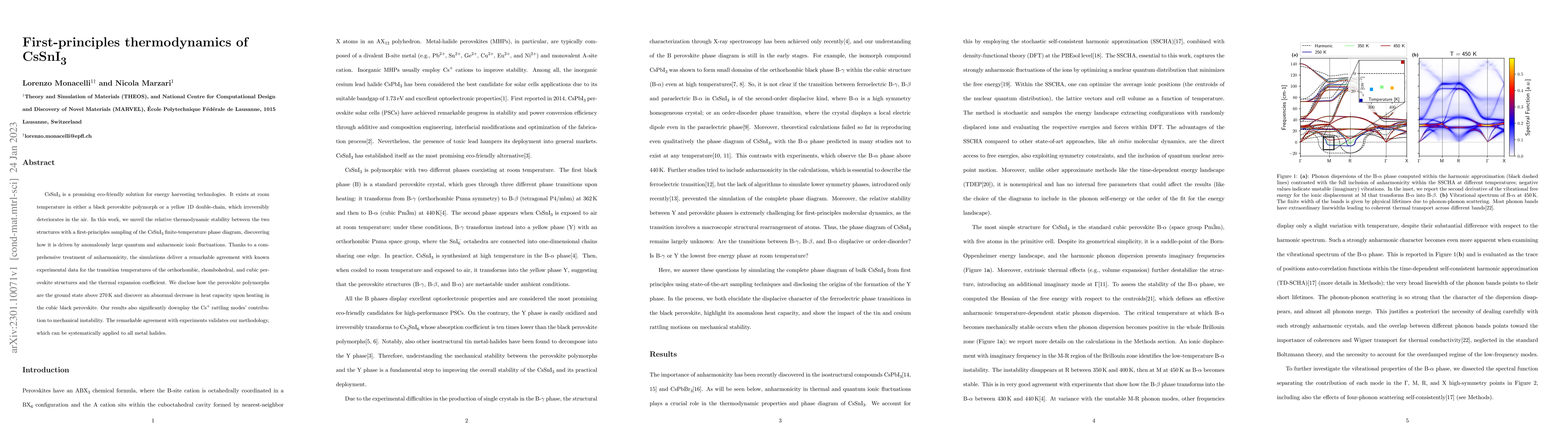 Thumbnail for First-principles thermodynamics of CsSnI3