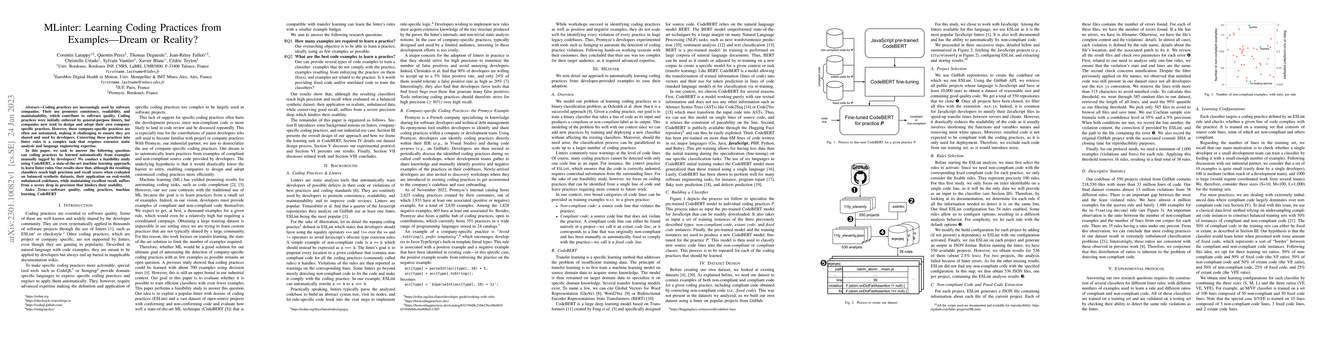 Thumbnail for MLinter: Learning Coding Practices from Examples-Dream or Reality?