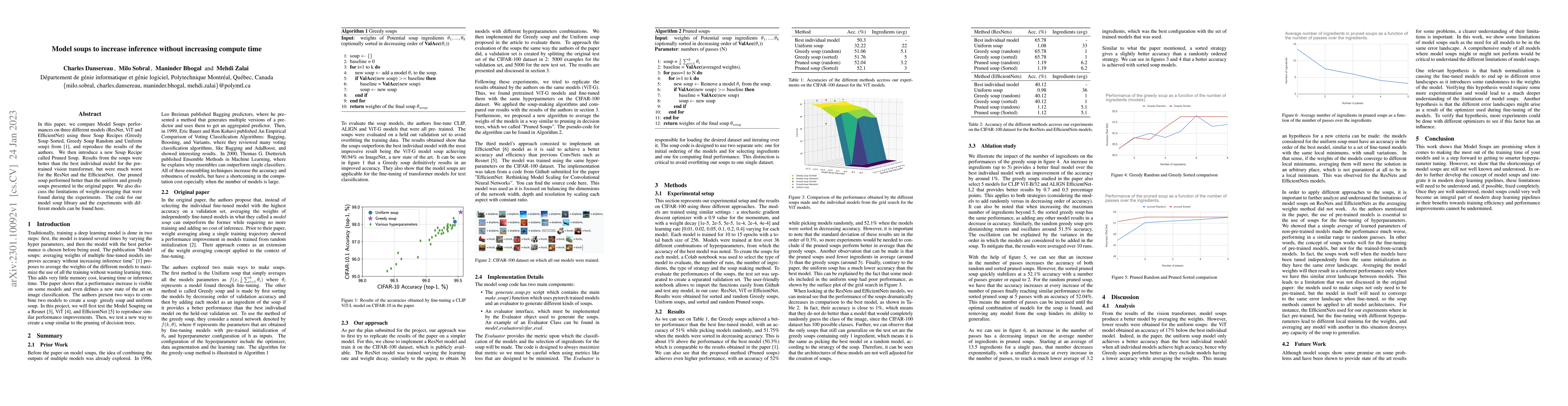 Thumbnail for Model soups to increase inference without increasing compute time