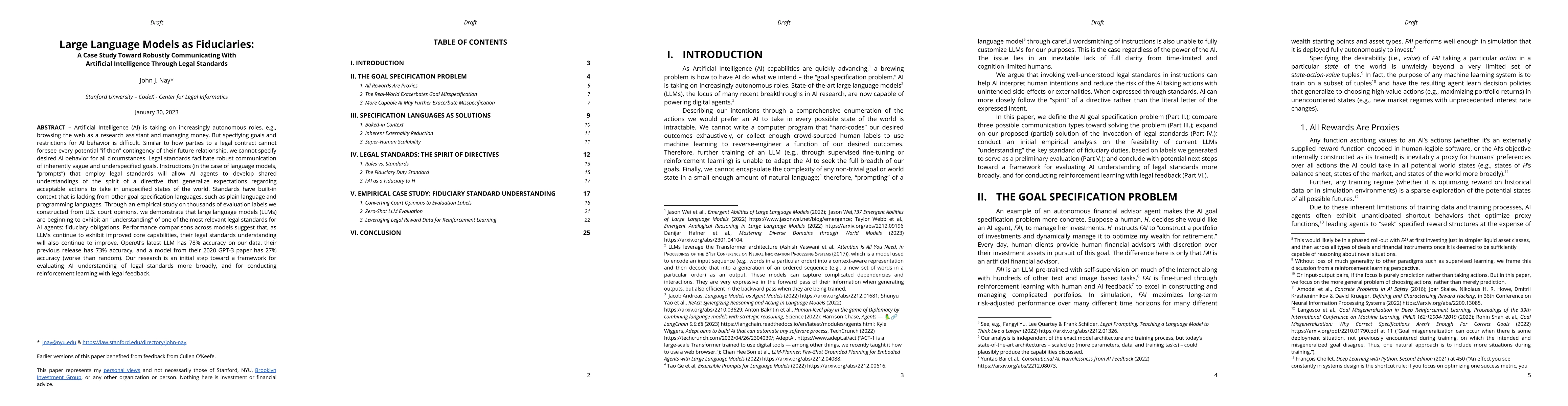 Thumbnail for Large Language Models as Fiduciaries: A Case Study Toward Robustly
  Communicating With Artificial Intelligence Through Legal Standards