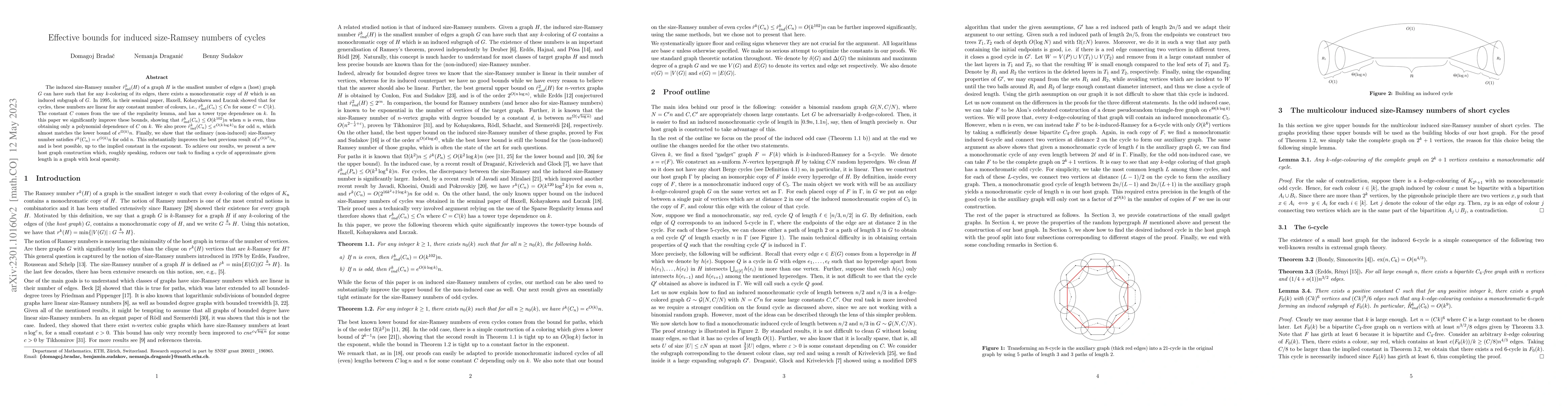 Thumbnail for Effective bounds for induced size-Ramsey numbers of cycles