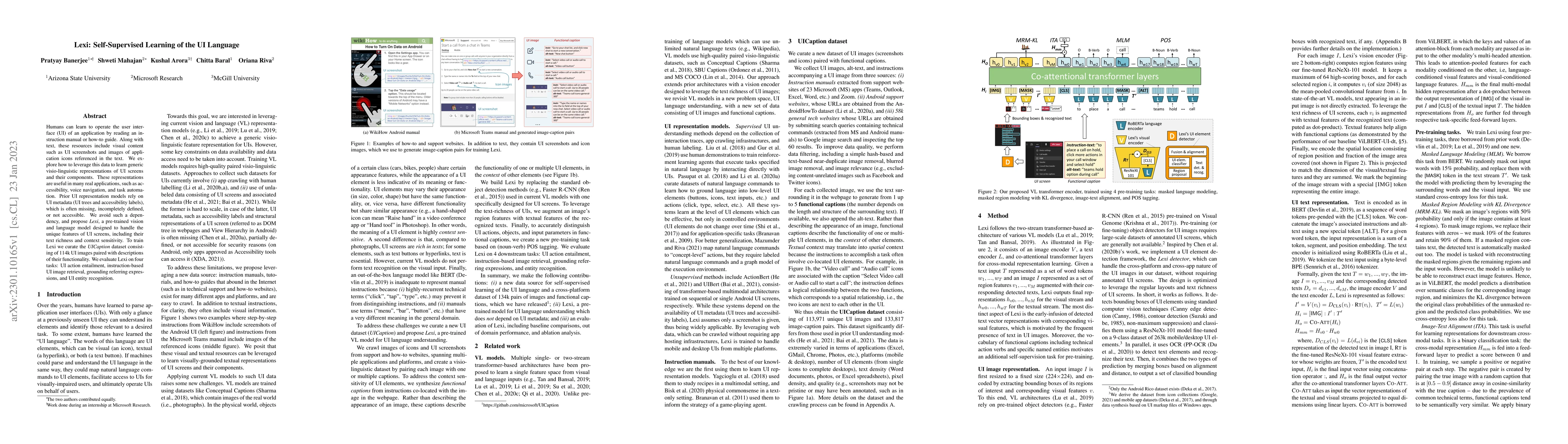 Thumbnail for Lexi: Self-Supervised Learning of the UI Language