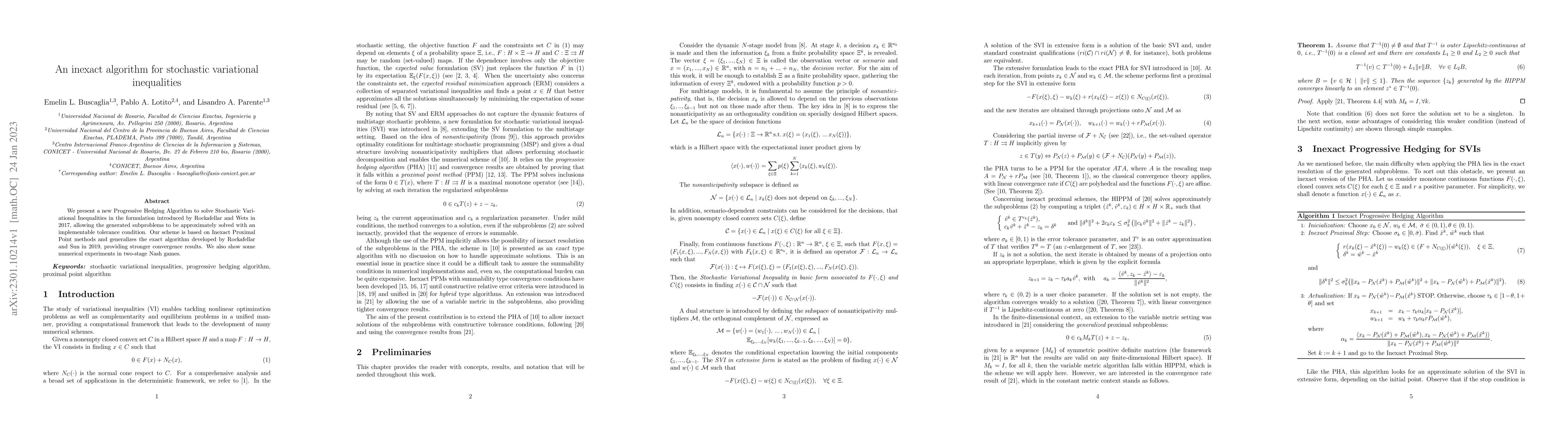 Thumbnail for An inexact algorithm for stochastic variational inequalities