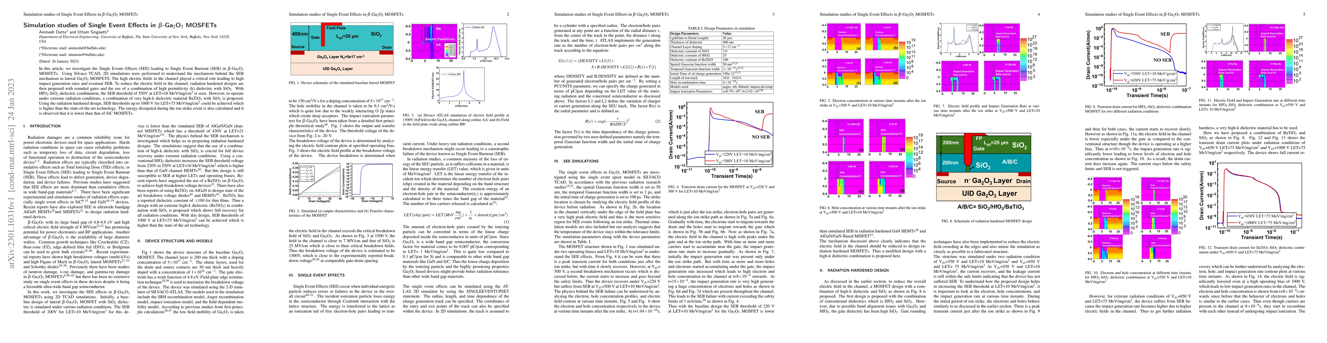 Thumbnail for Simulation studies of Single Event Effects in Ga$_2$O$_3$ MOSFETs