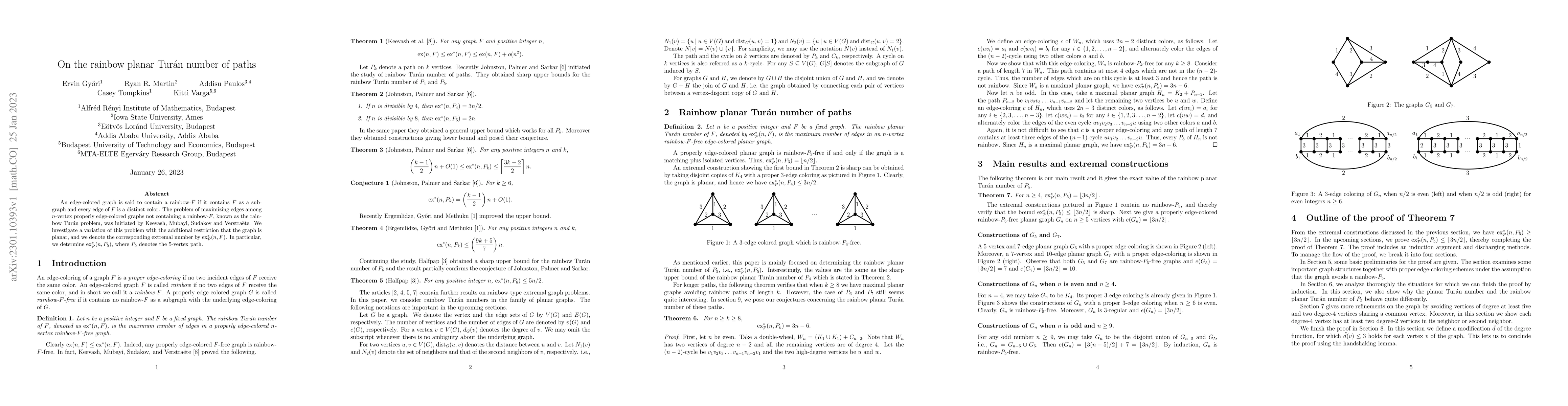 Thumbnail for On the rainbow planar Tur\'an number of paths