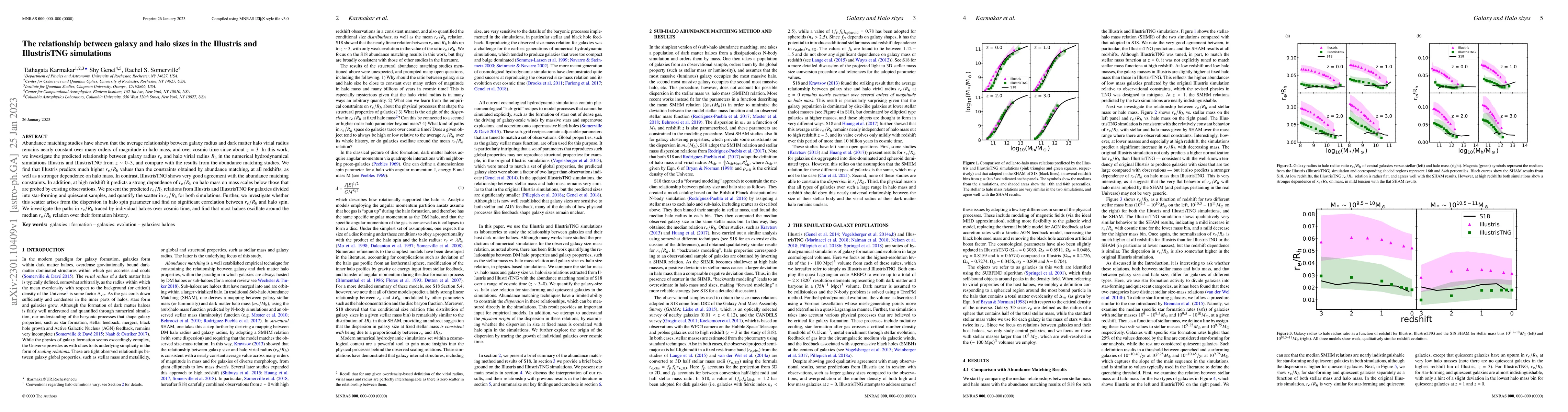 Thumbnail for The relationship between galaxy and halo sizes in the Illustris and
  IllustrisTNG simulations