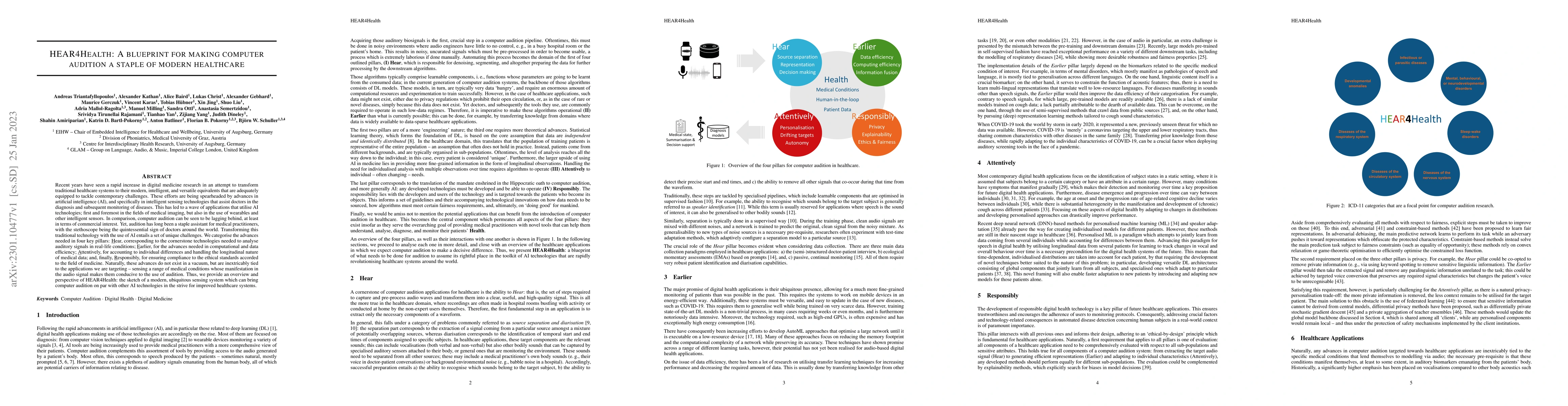 Thumbnail for HEAR4Health: A blueprint for making computer audition a staple of modern
  healthcare