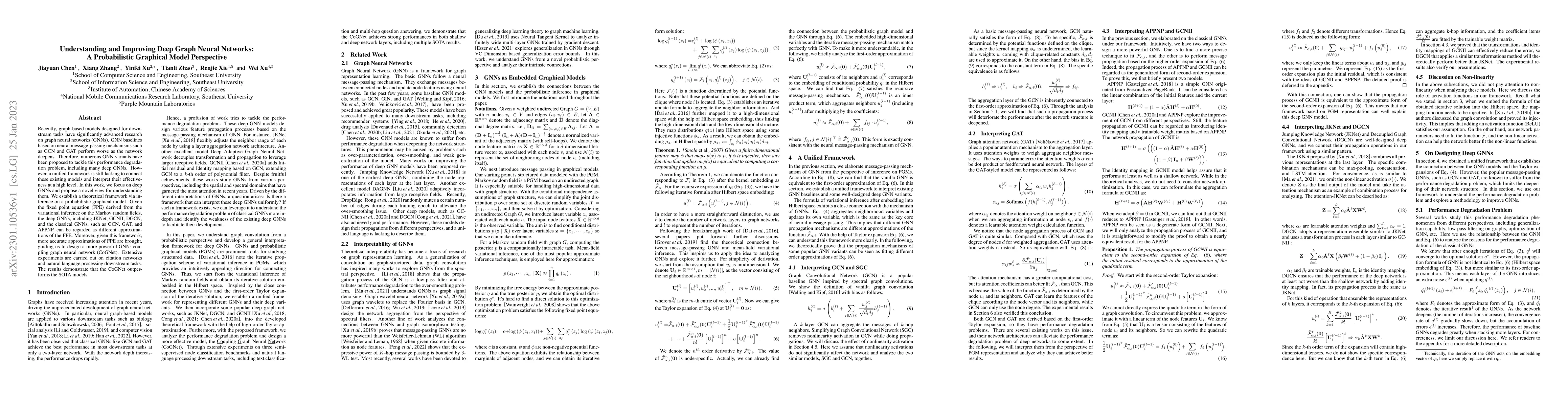 Thumbnail for Understanding and Improving Deep Graph Neural Networks: A Probabilistic
  Graphical Model Perspective