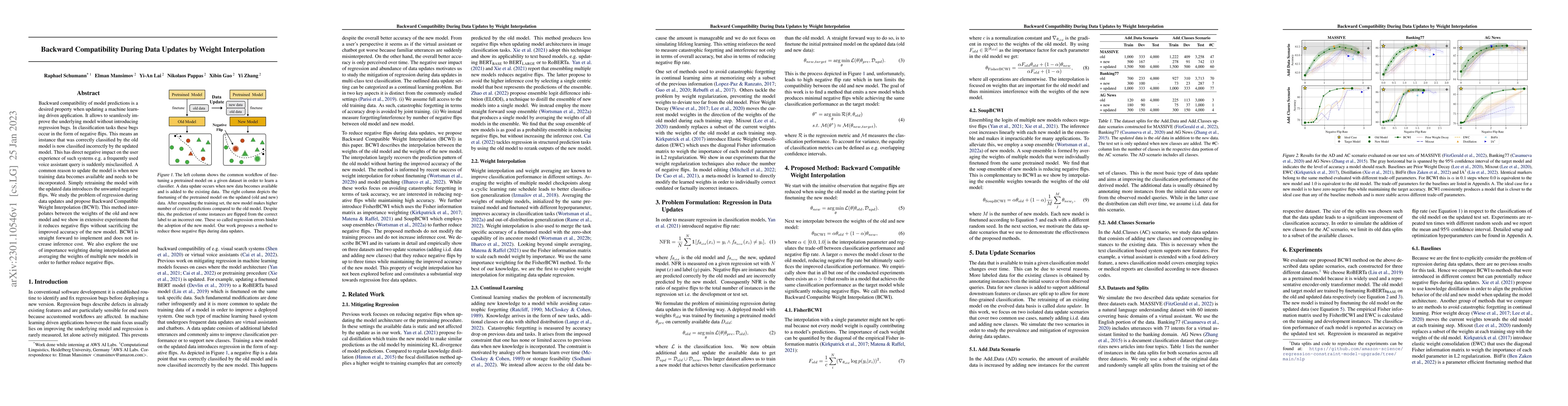 Thumbnail for Backward Compatibility During Data Updates by Weight Interpolation