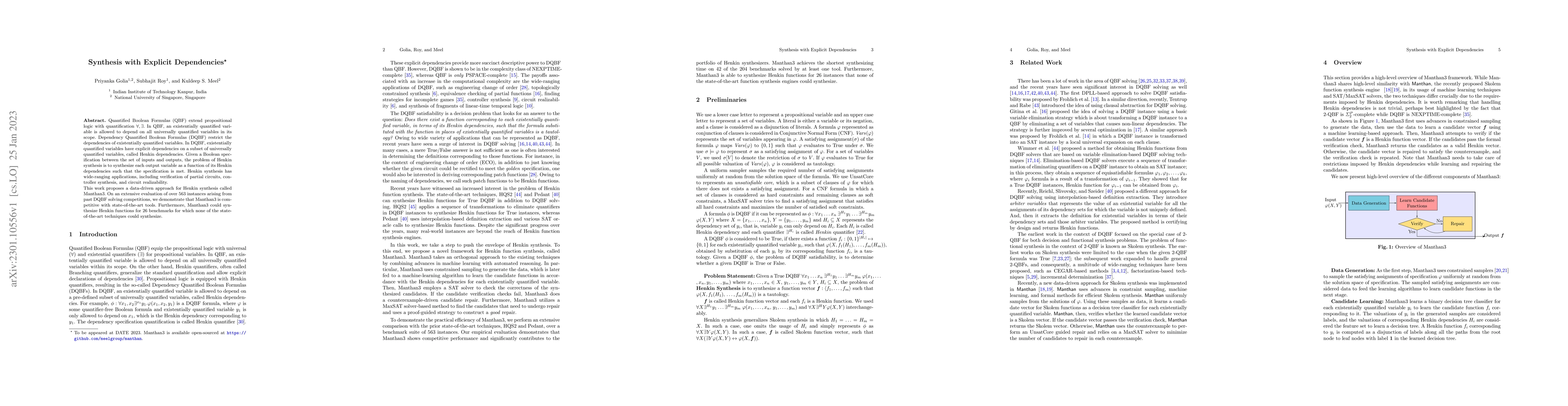 Thumbnail for Synthesis with Explicit Dependencies