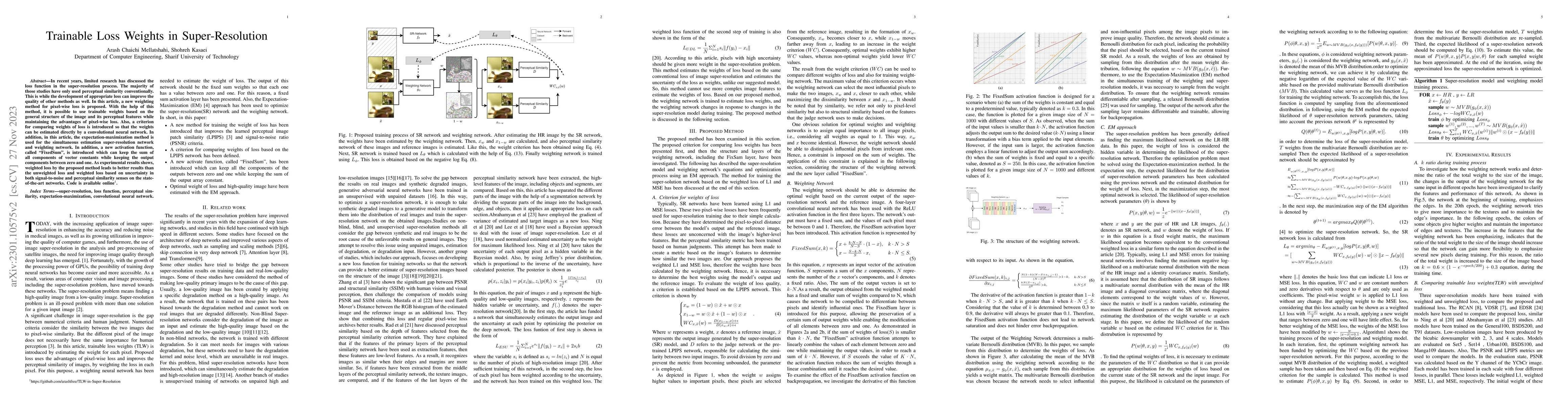Thumbnail for Trainable Loss Weights in Super-Resolution