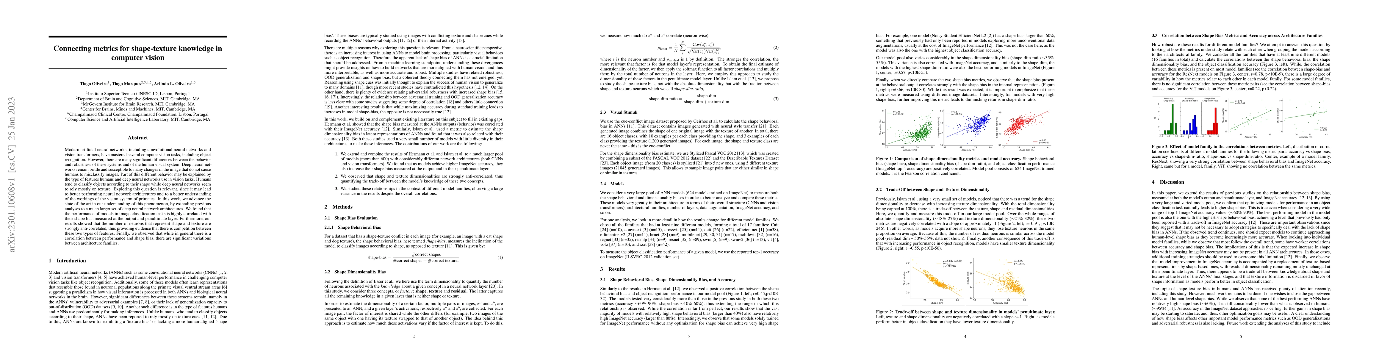 Thumbnail for Connecting metrics for shape-texture knowledge in computer vision