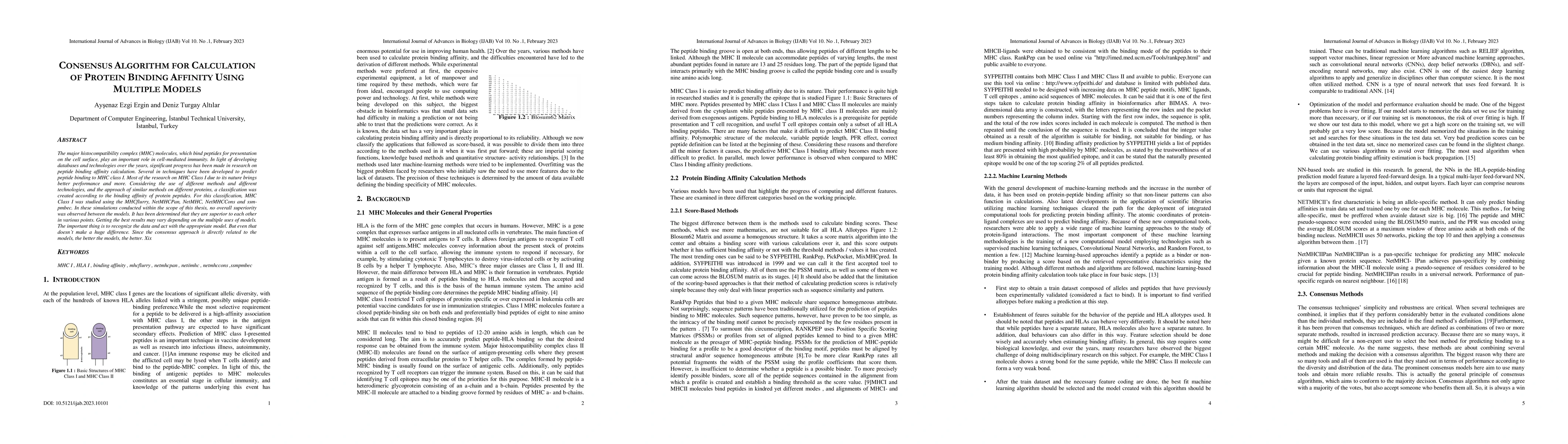 Thumbnail for Consensus Algorithm For Calculation Of Protein Binding Affinity Using
  Multiple Models