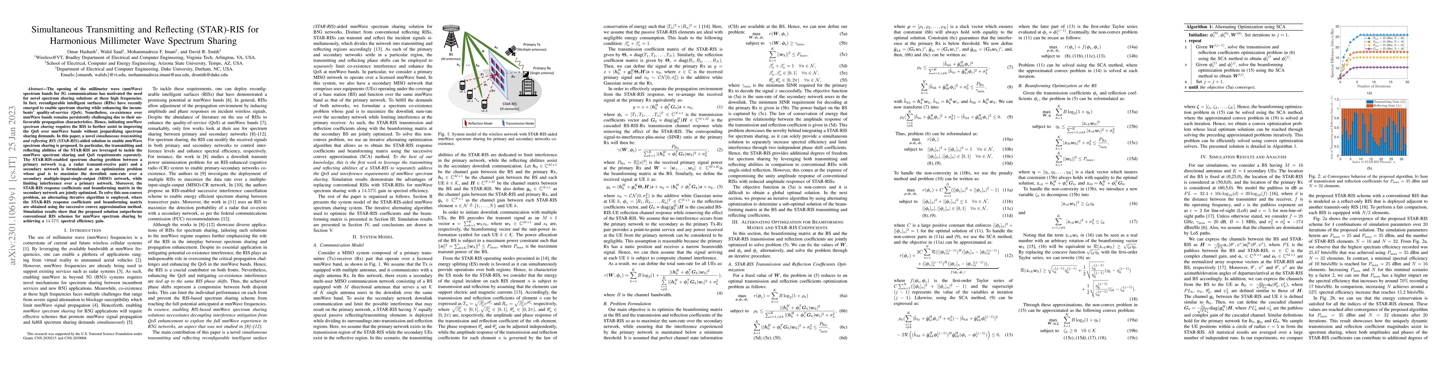 Thumbnail for Simultaneous Transmitting and Reflecting (STAR)-RIS for Harmonious
  Millimeter Wave Spectrum Sharing