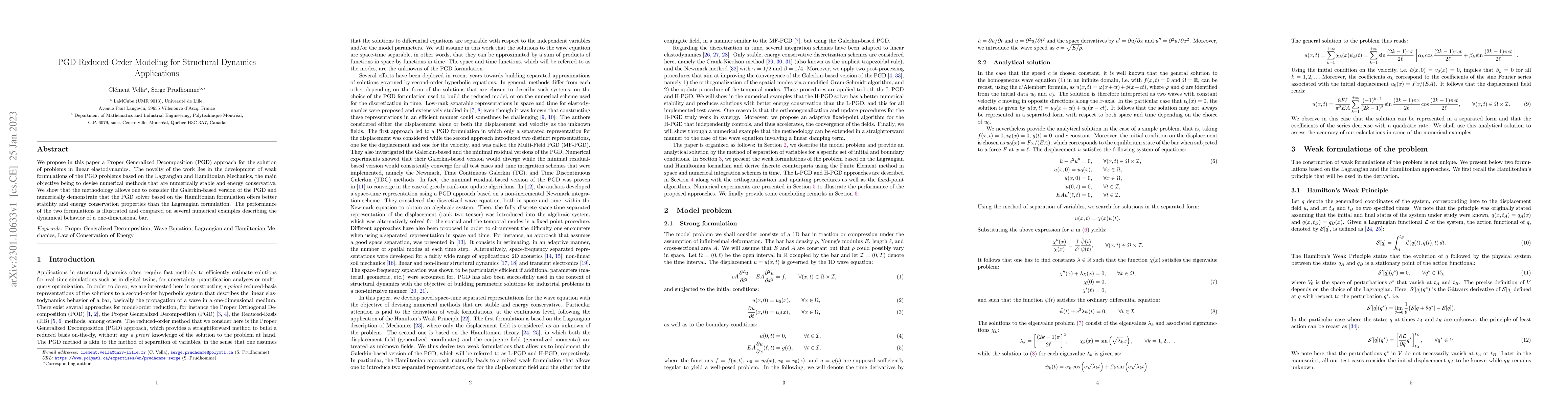 Thumbnail for PGD reduced-order modeling for structural dynamics applications