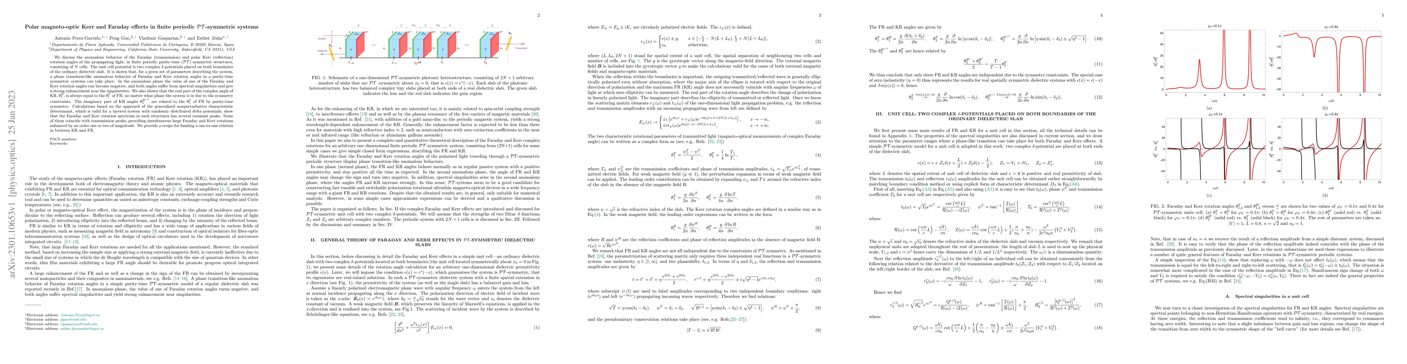 Thumbnail for Polar magneto-optic Kerr and Faraday effects in finite periodic
  \texorpdfstring{$\mathcal{P}\mathcal{T}$}{PT}-symmetric systems