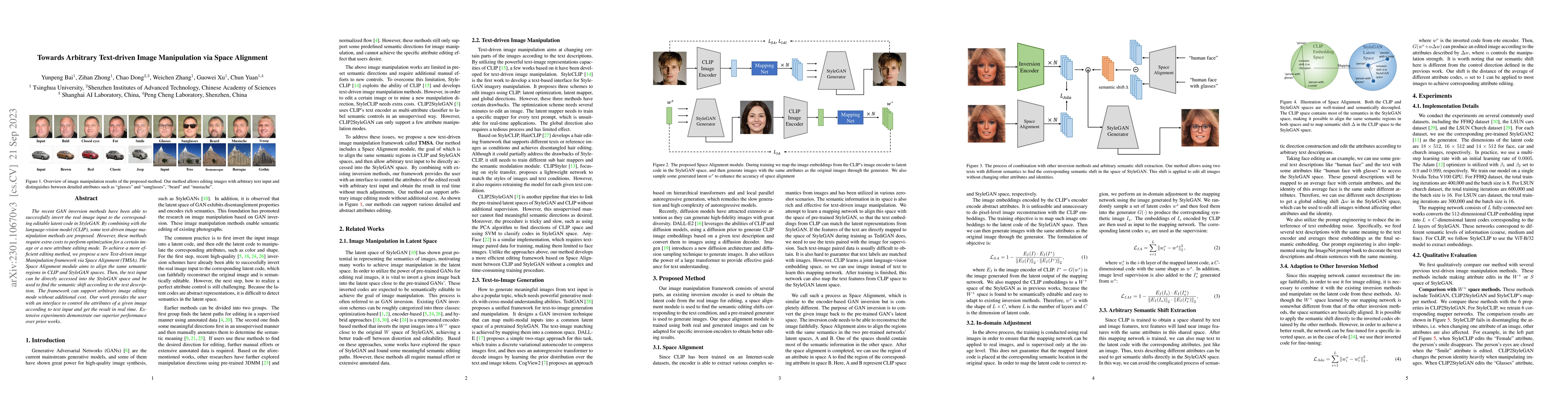 Thumbnail for Towards Arbitrary Text-driven Image Manipulation via Space Alignment