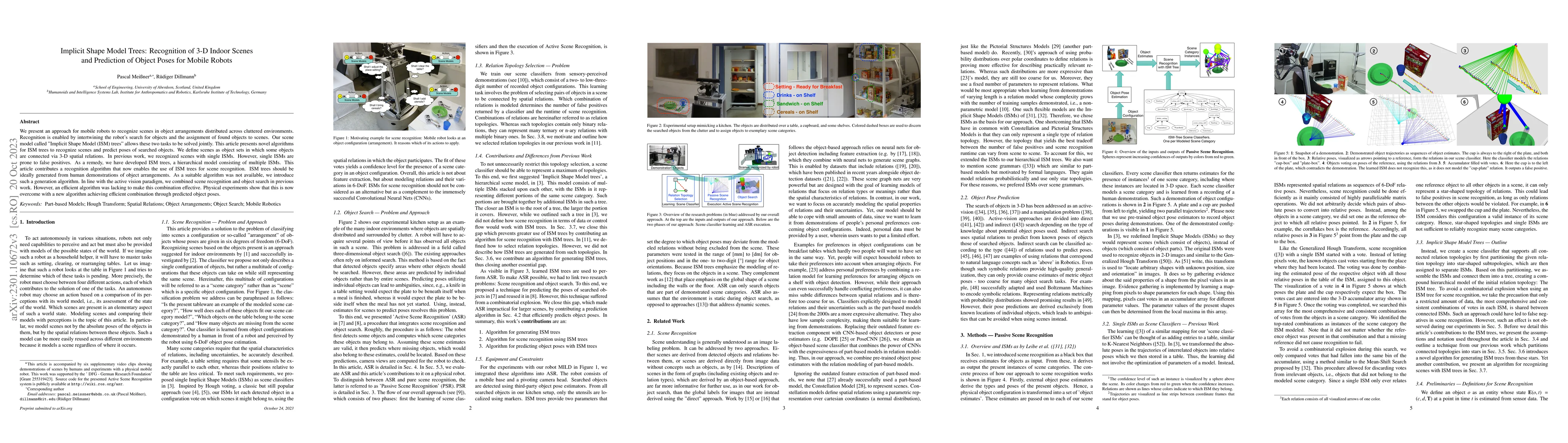Thumbnail for Implicit Shape Model Trees: Recognition of 3-D Indoor Scenes and
  Prediction of Object Poses for Mobile Robots