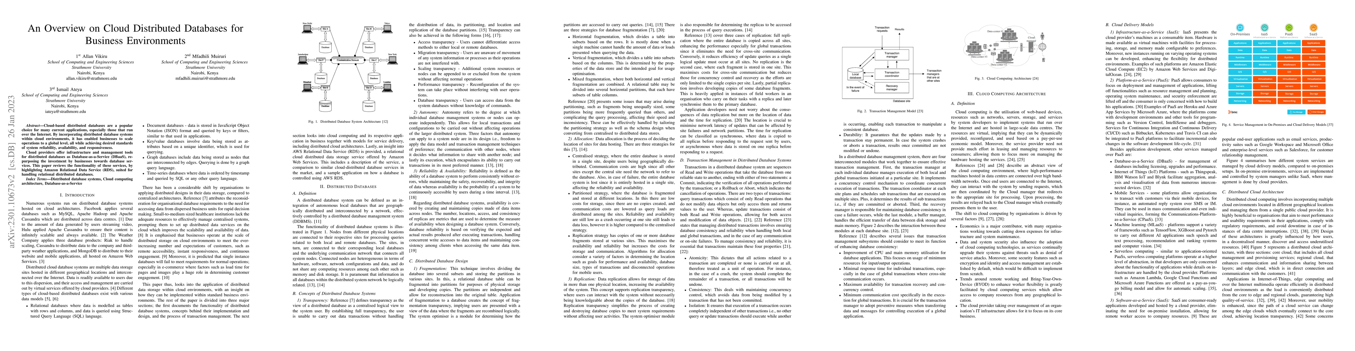 Thumbnail for An Overview on Cloud Distributed Databases for Business Environments
