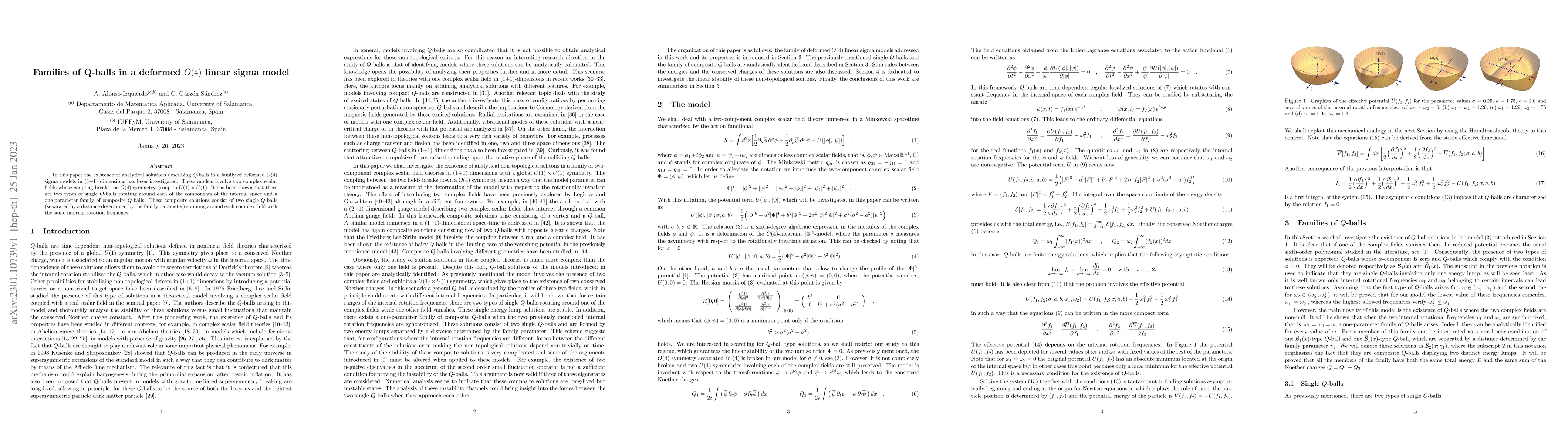 Thumbnail for Families of Q-balls in a deformed $O(4)$ linear sigma model