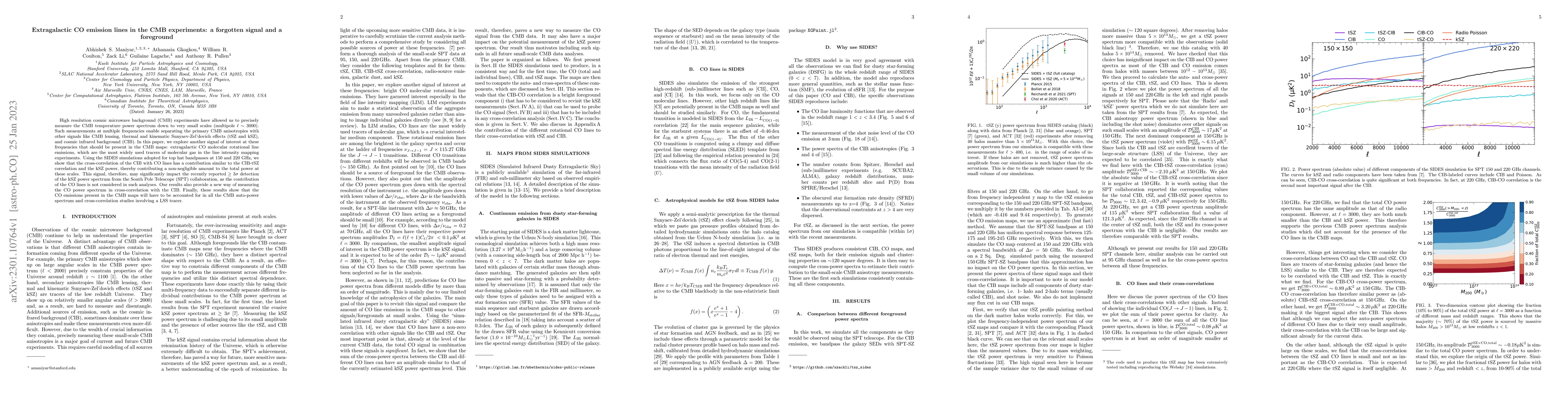 Thumbnail for Extragalactic CO emission lines in the CMB experiments: a forgotten
  signal and a foreground