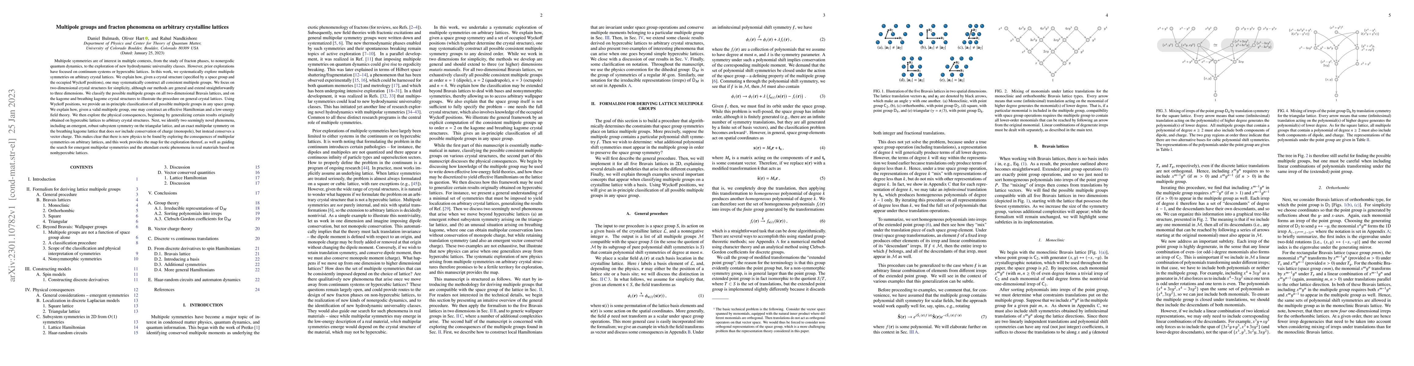 Thumbnail for Multipole groups and fracton phenomena on arbitrary crystalline lattices