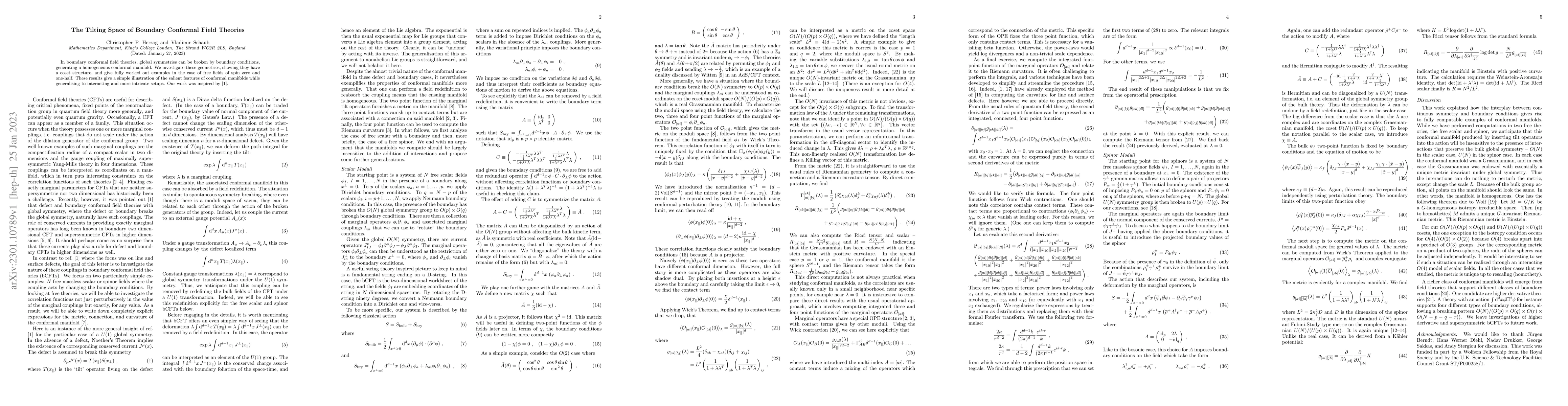 Thumbnail for The Tilting Space of Boundary Conformal Field Theories