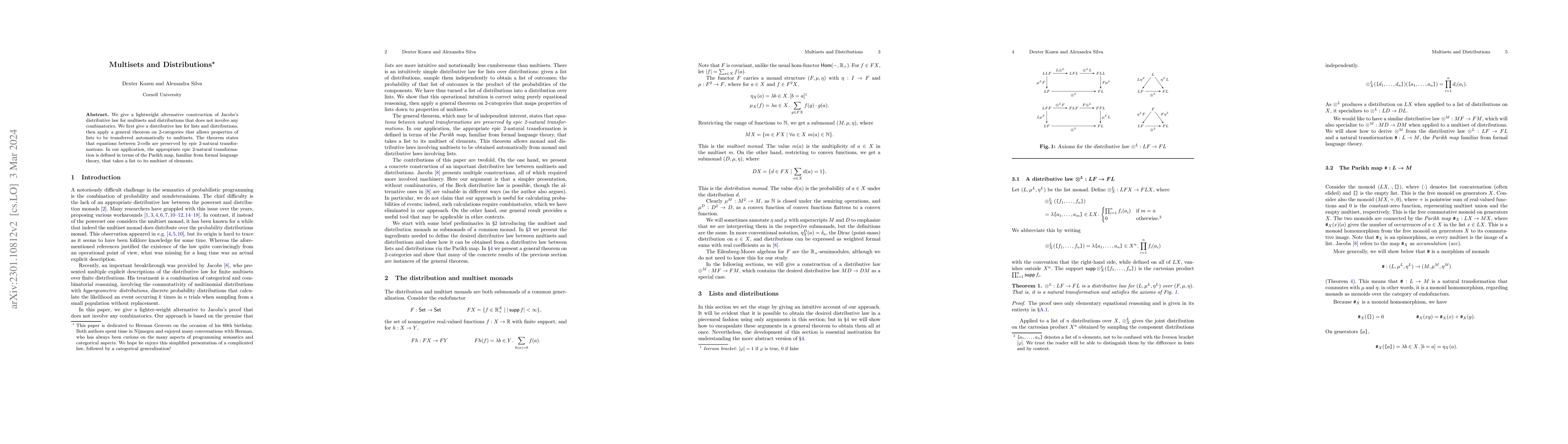 Thumbnail for Multisets and Distributions