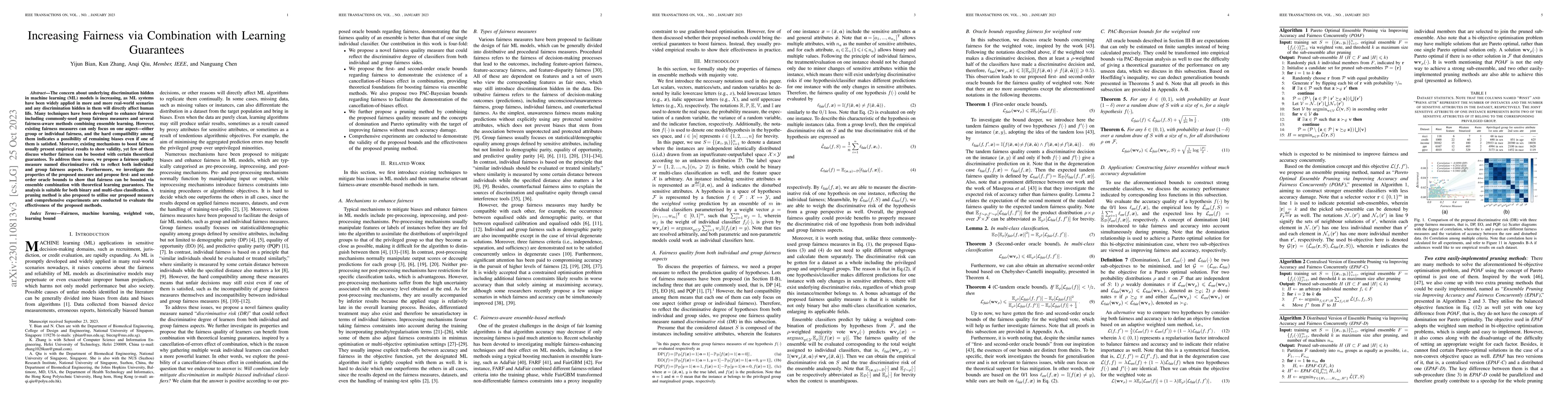 Thumbnail for Increasing Fairness via Combination with Learning Guarantees