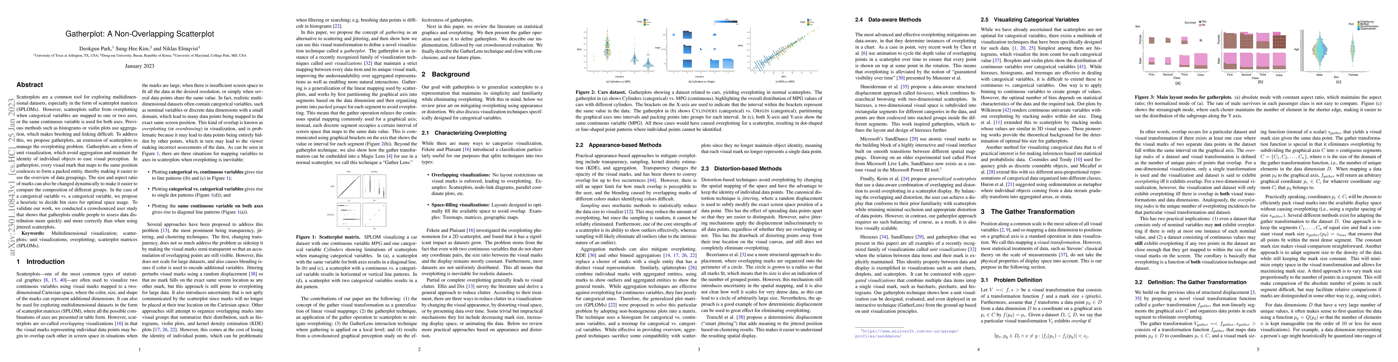 Thumbnail for Gatherplot: A Non-Overlapping Scatterplot