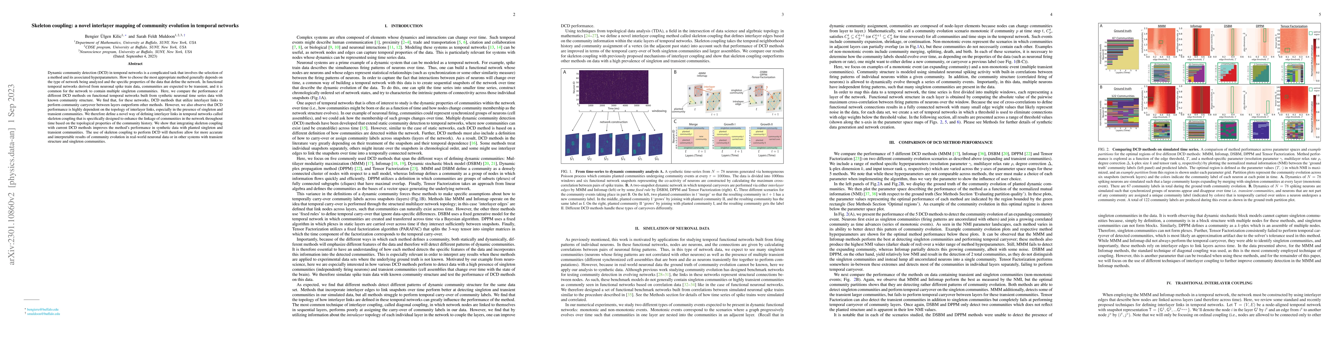 Thumbnail for Skeleton coupling: a novel interlayer mapping of community evolution in
  temporal networks