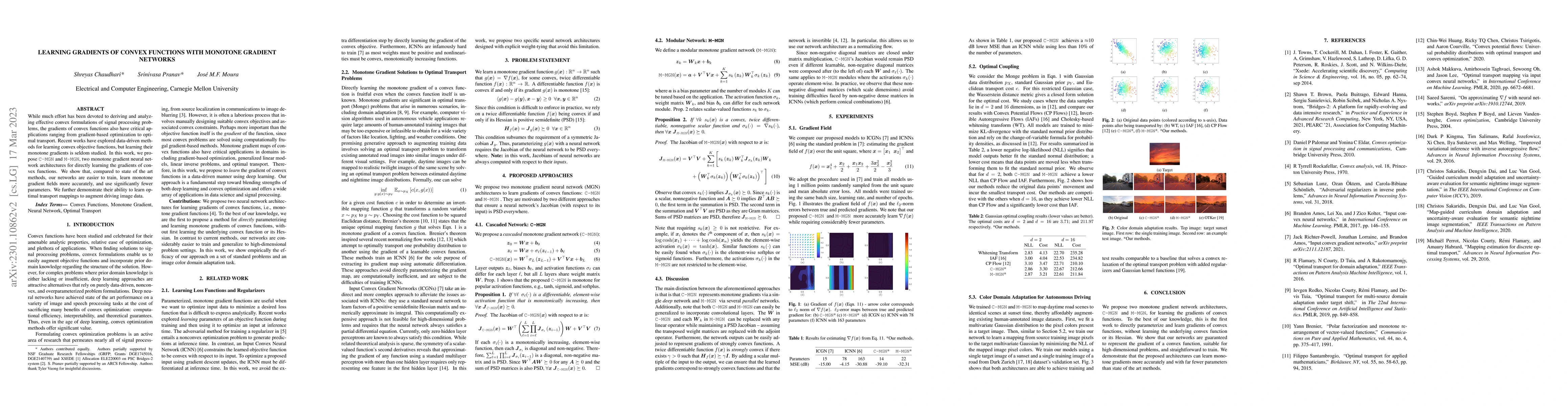 Thumbnail for Learning Gradients of Convex Functions with Monotone Gradient Networks