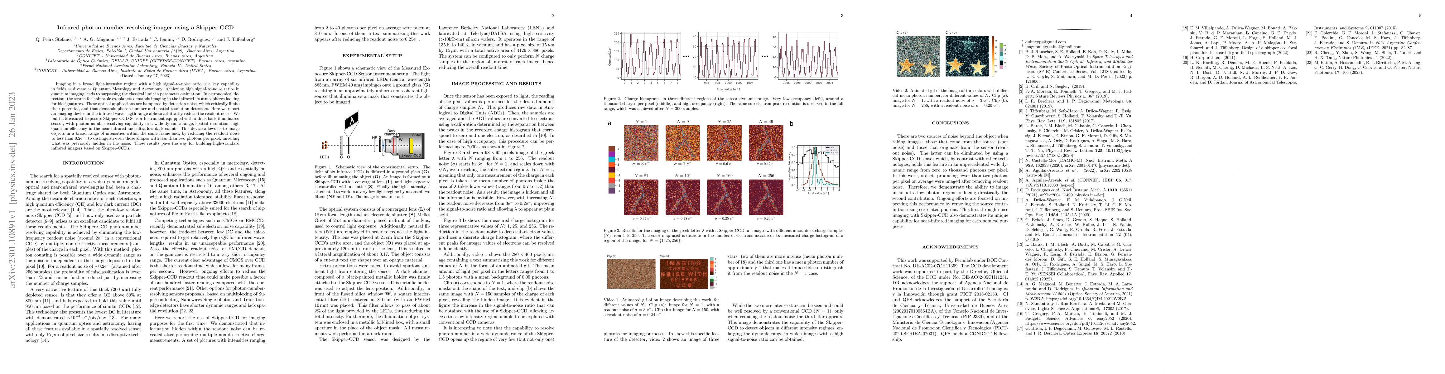 Thumbnail for Infrared photon-number-resolving imager using a Skipper-CCD