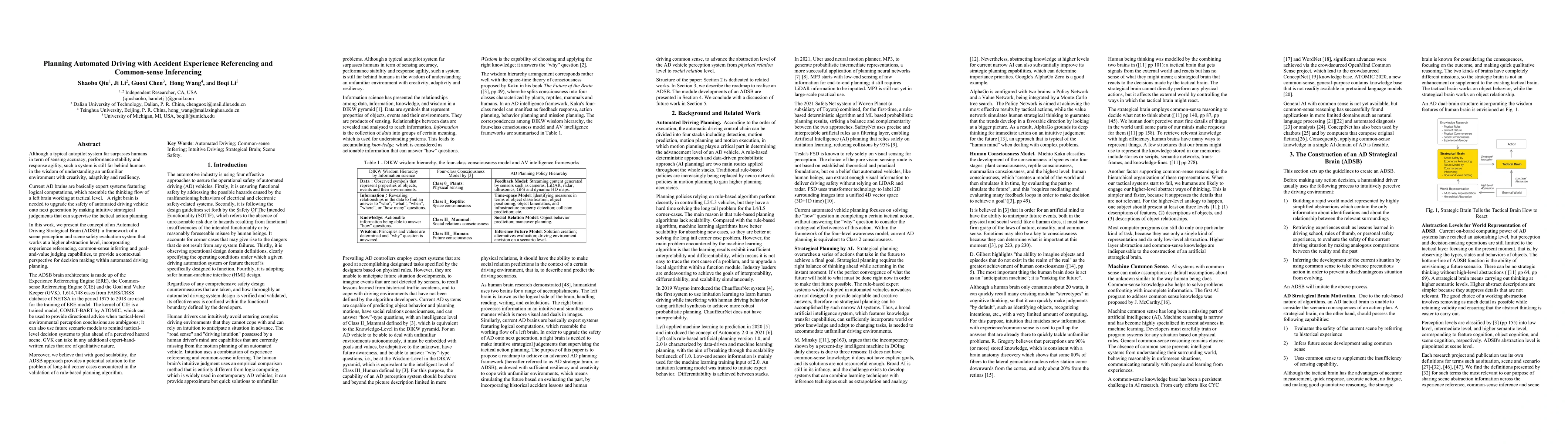 Thumbnail for Planning Automated Driving with Accident Experience Referencing and
  Common-sense Inferencing