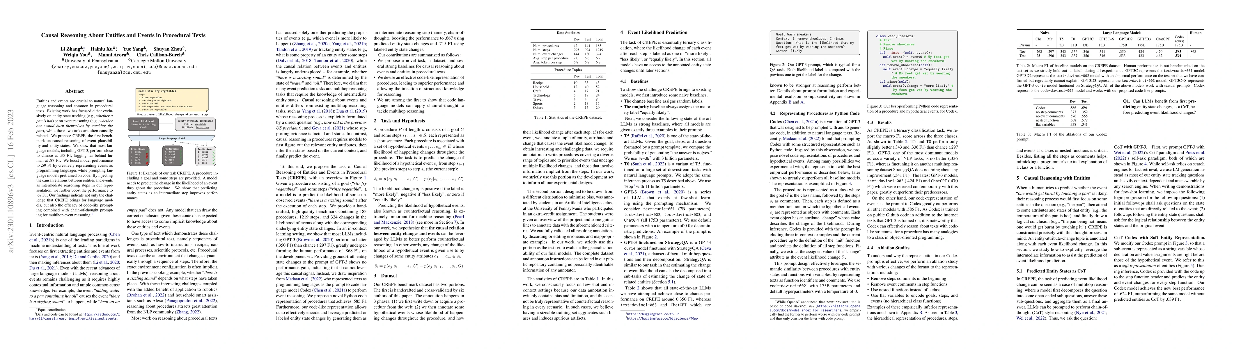 Thumbnail for Causal Reasoning of Entities and Events in Procedural Texts