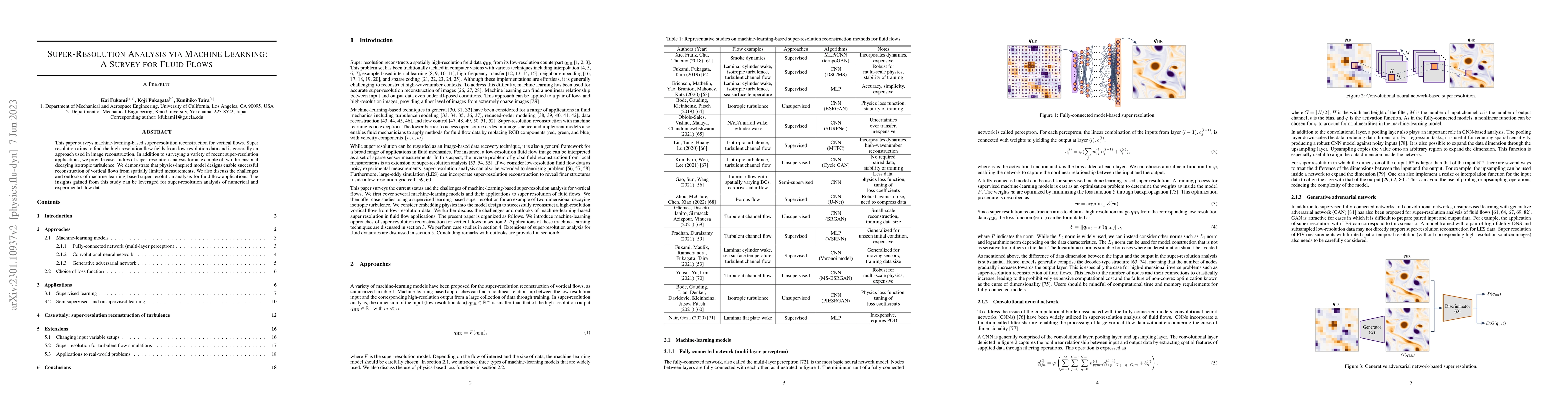 Thumbnail for Super-Resolution Analysis via Machine Learning: A Survey for Fluid Flows