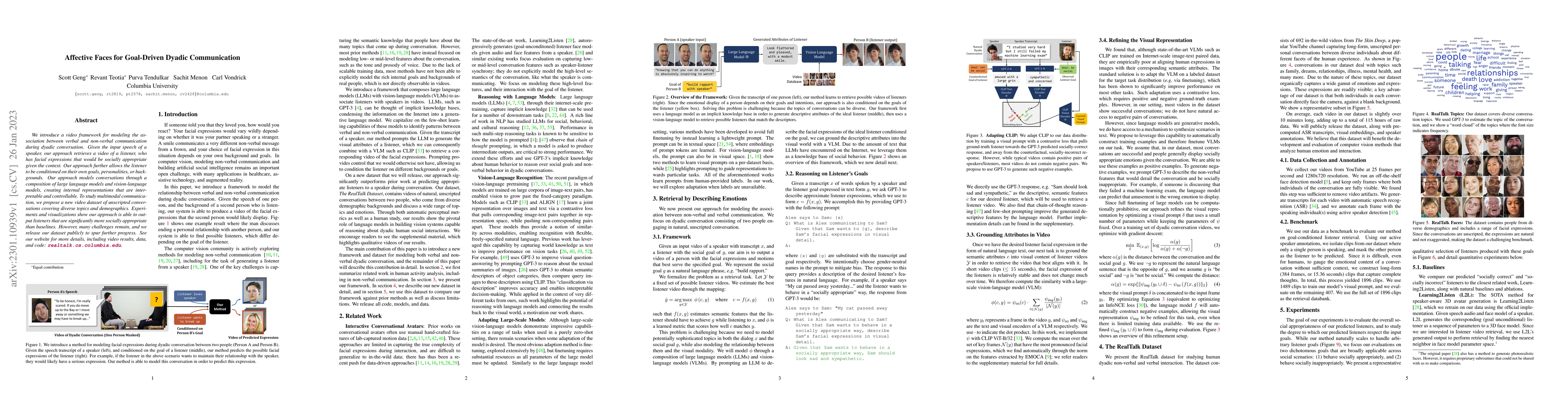 Thumbnail for Affective Faces for Goal-Driven Dyadic Communication