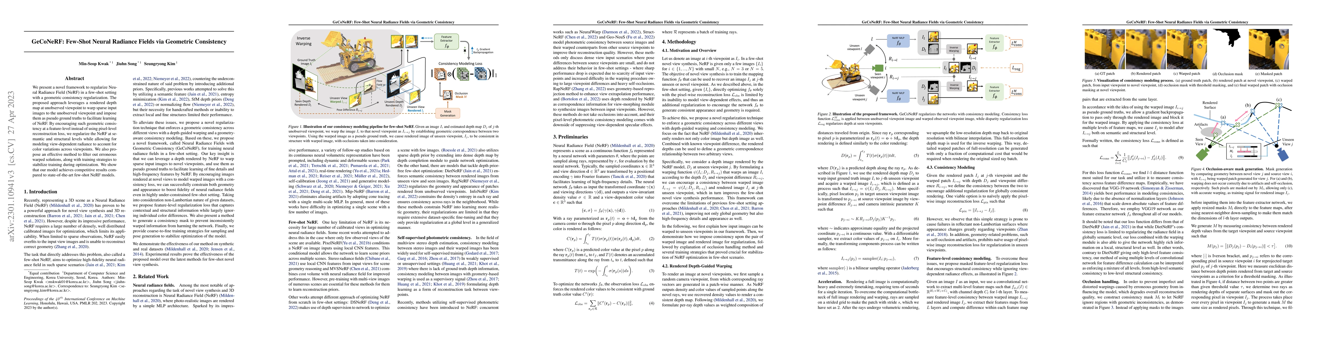 Thumbnail for GeCoNeRF: Few-shot Neural Radiance Fields via Geometric Consistency
