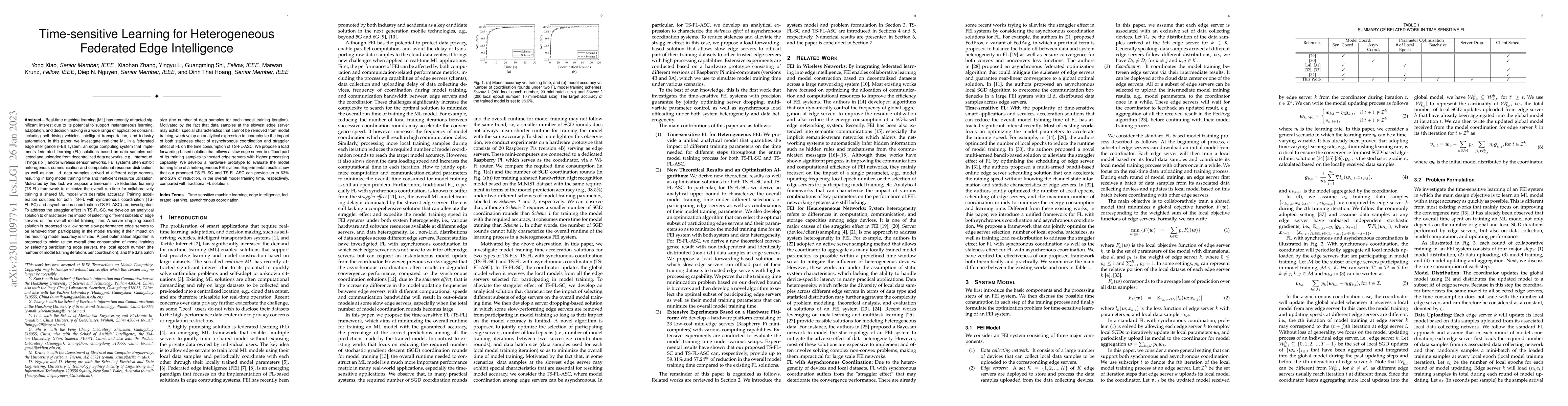 Thumbnail for Time-sensitive Learning for Heterogeneous Federated Edge Intelligence