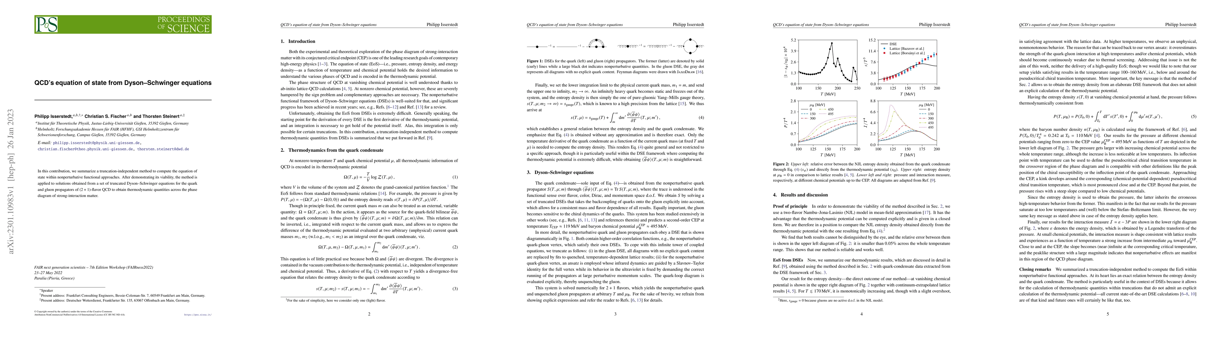 Thumbnail for QCD's equation of state from Dyson-Schwinger equations
