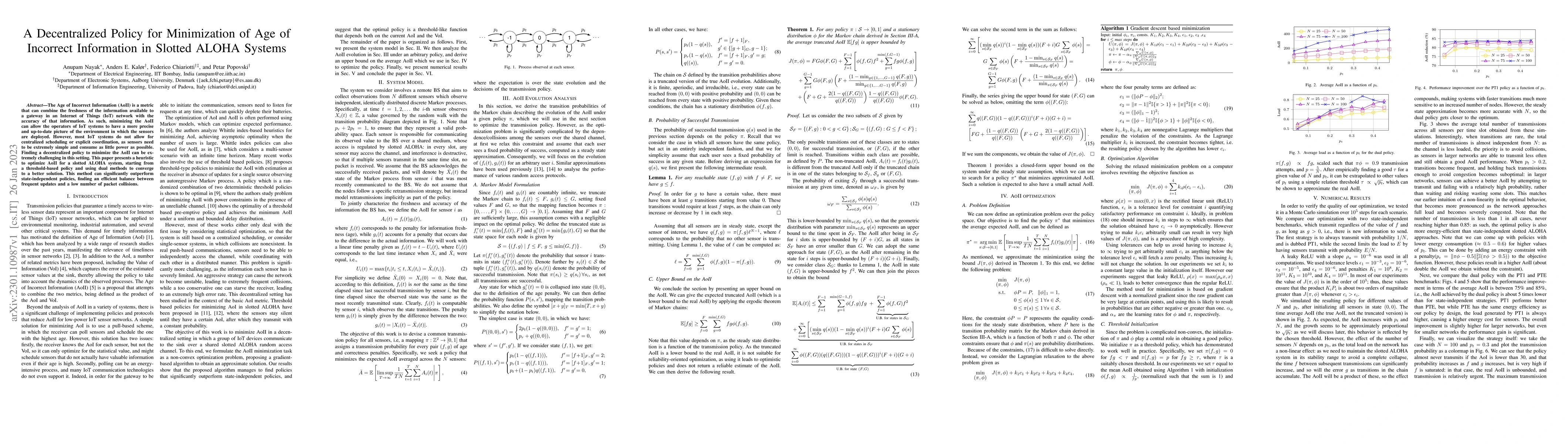 Thumbnail for A Decentralized Policy for Minimization of Age of Incorrect Information
  in Slotted ALOHA Systems
