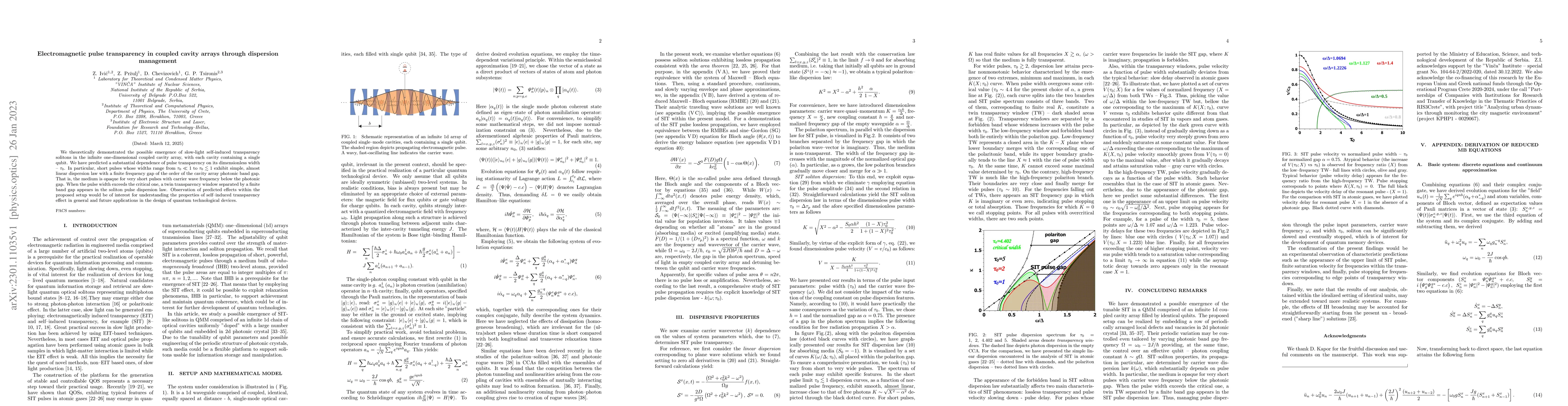 Thumbnail for Electromagnetic pulse transparency in coupled cavity arrays through
  dispersion management