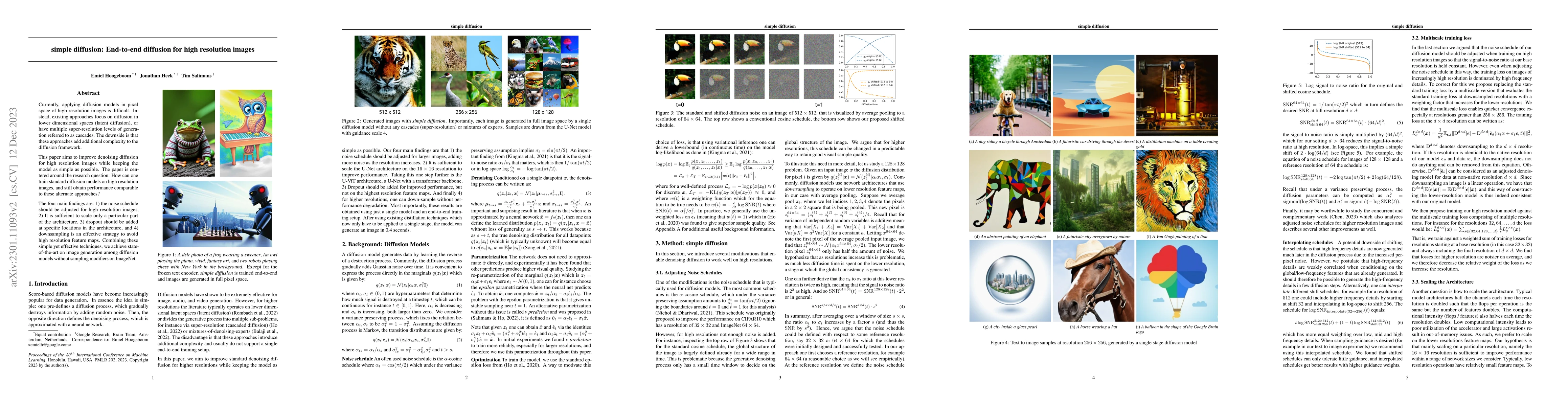 Thumbnail for Simple diffusion: End-to-end diffusion for high resolution images