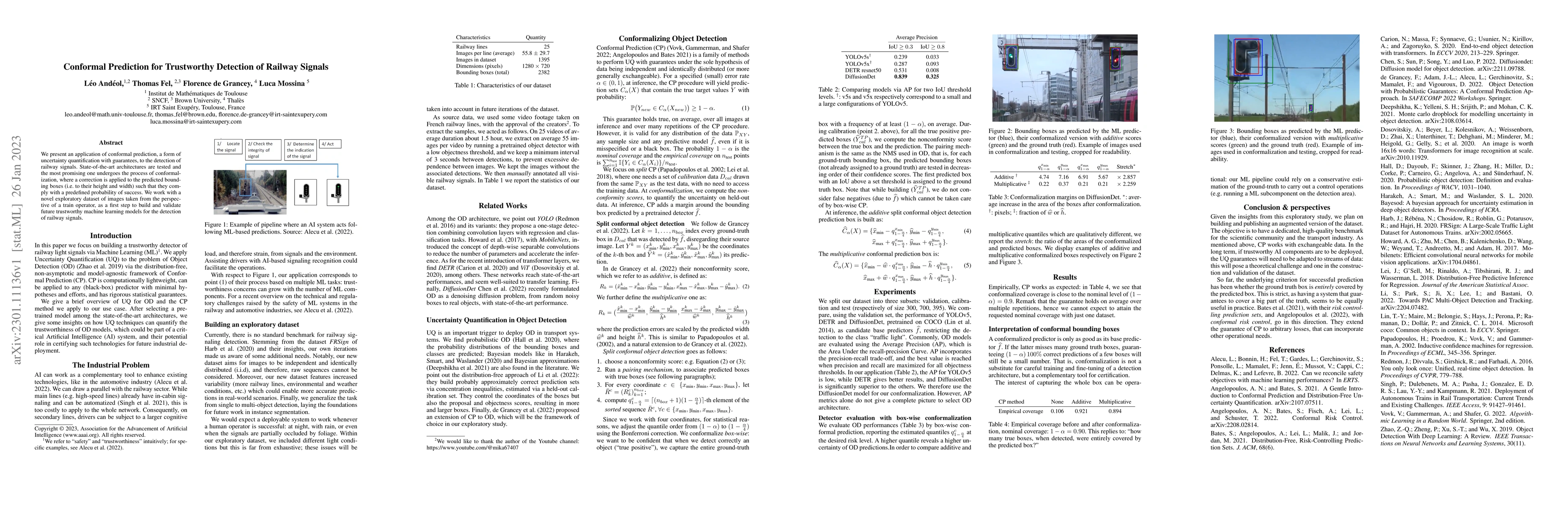 Thumbnail for Conformal Prediction for Trustworthy Detection of Railway Signals