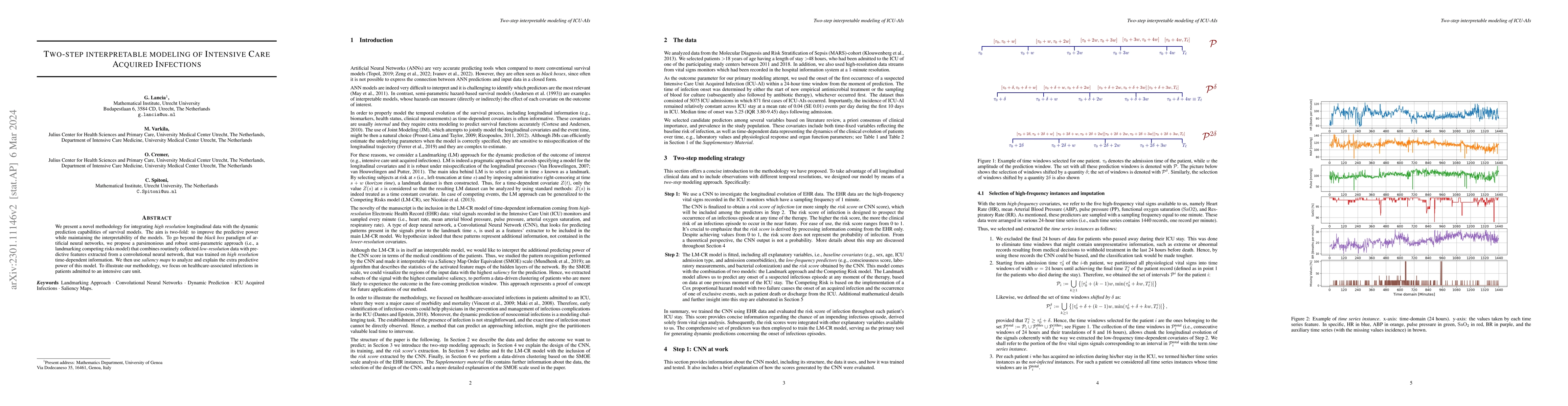 Thumbnail for Two-step interpretable modeling of Intensive Care Acquired Infections