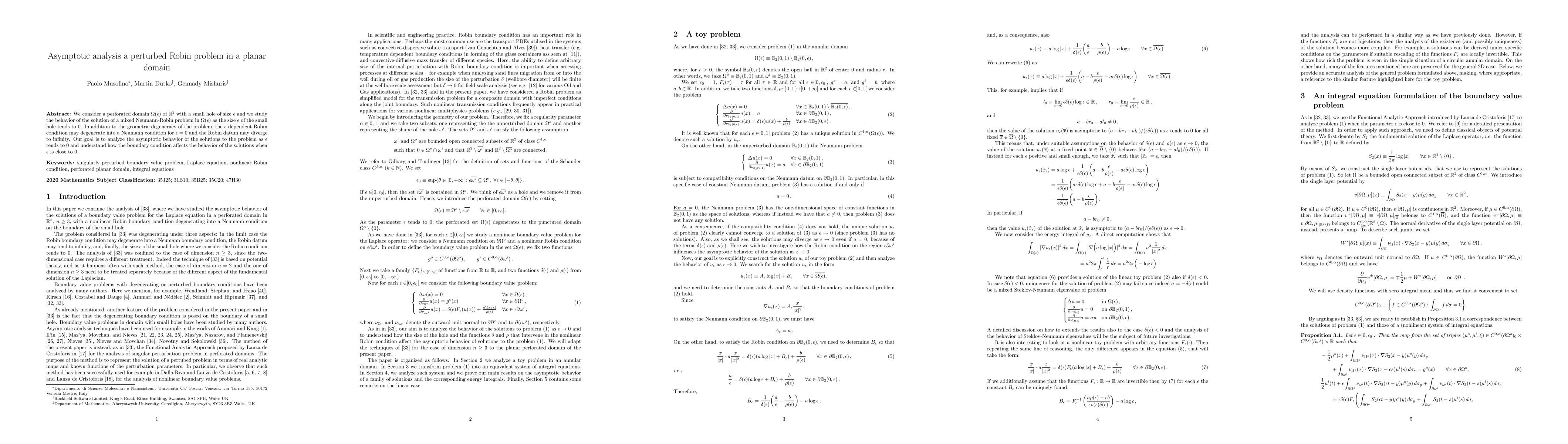 Thumbnail for Asymptotic analysis a perturbed Robin problem in a planar domain